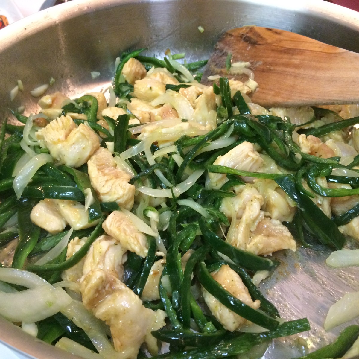 Prepping Poblano Arroz con Pollo for the International Food Blogger&nbsp;Conference