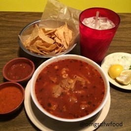 Menudo and Horchata at Tipicos