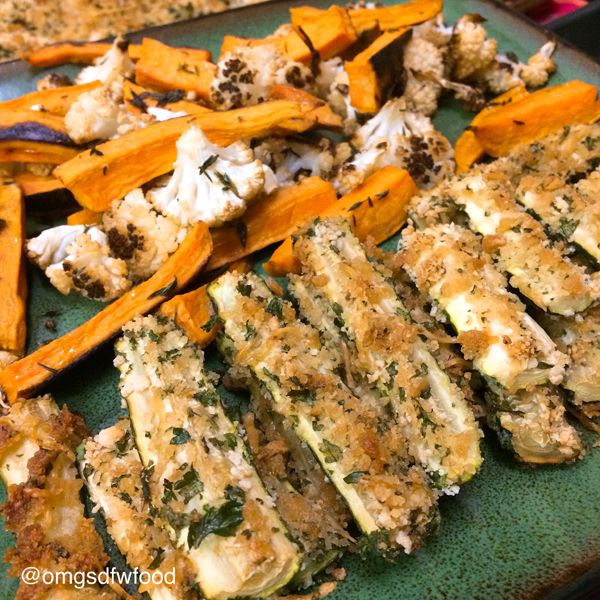 Oven Baked Crispy Parmesan Chicken and&nbsp;Veggies