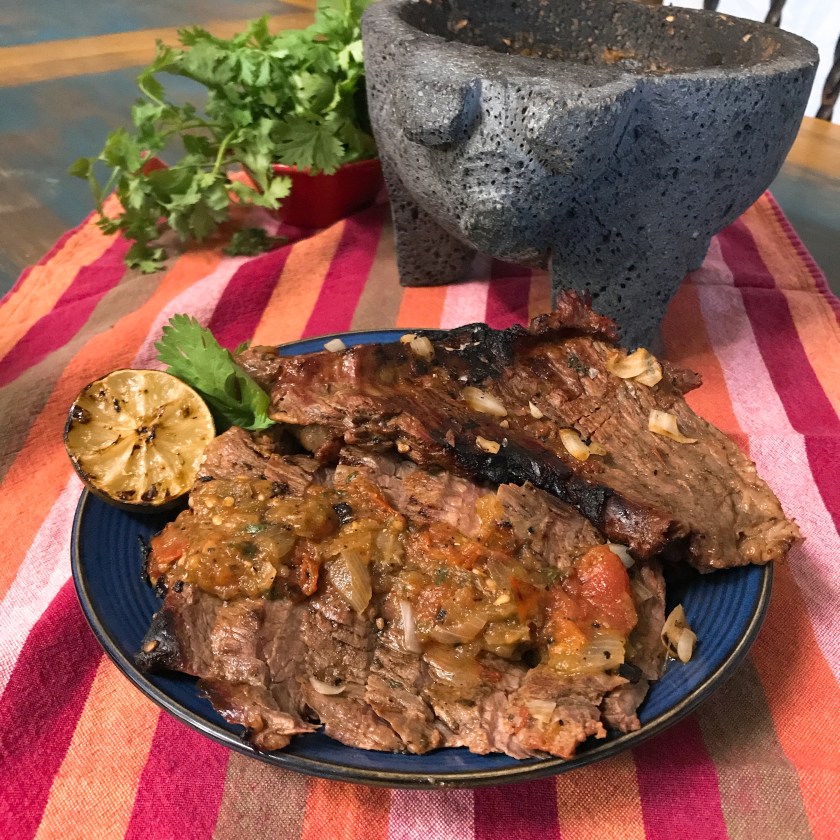 OMGs DFW Food - Classic Roasted Tomato Salsa Marinated Fajitas